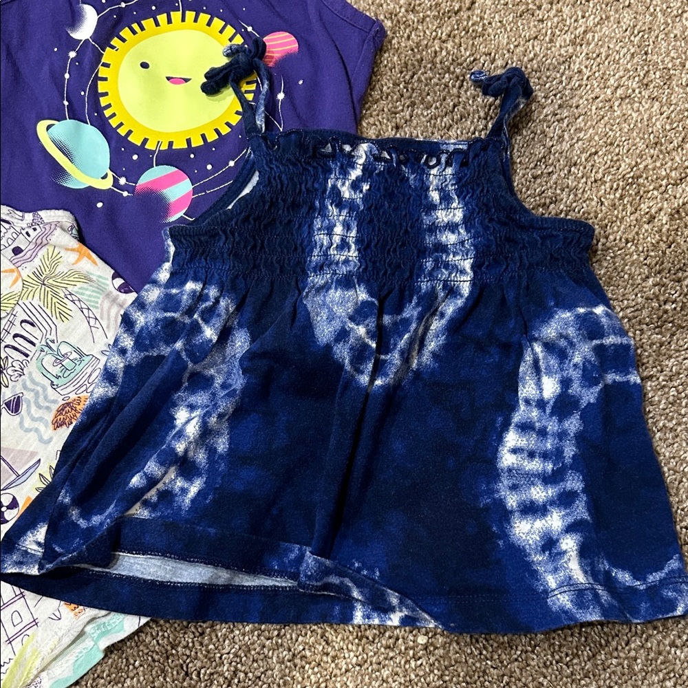 Cat & Jack Colorful Tank Top Bundle of 6 12-18 Months - Picture 3 of 8